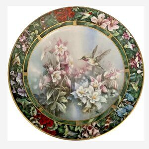 Lena Liu Collector Plate "The Calliope Hummingbird" 7th Issue Plate #4945A